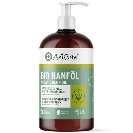 Aniforte Hemp Oil against a white background