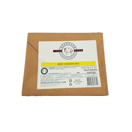 Approved Raw Dog Food Venison and Vegetable
