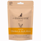 innocent Cat Chicken & duck slices against a white background.