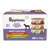 Applaws Dog Taste Toppers Stew Multipack - Variety Collection 8 x 156g