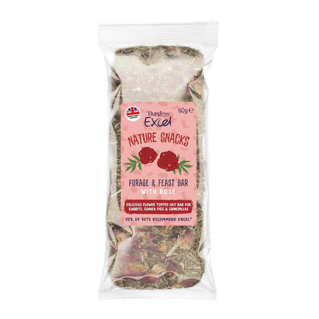 Excel Forage & Feast Hay Bar with Rose