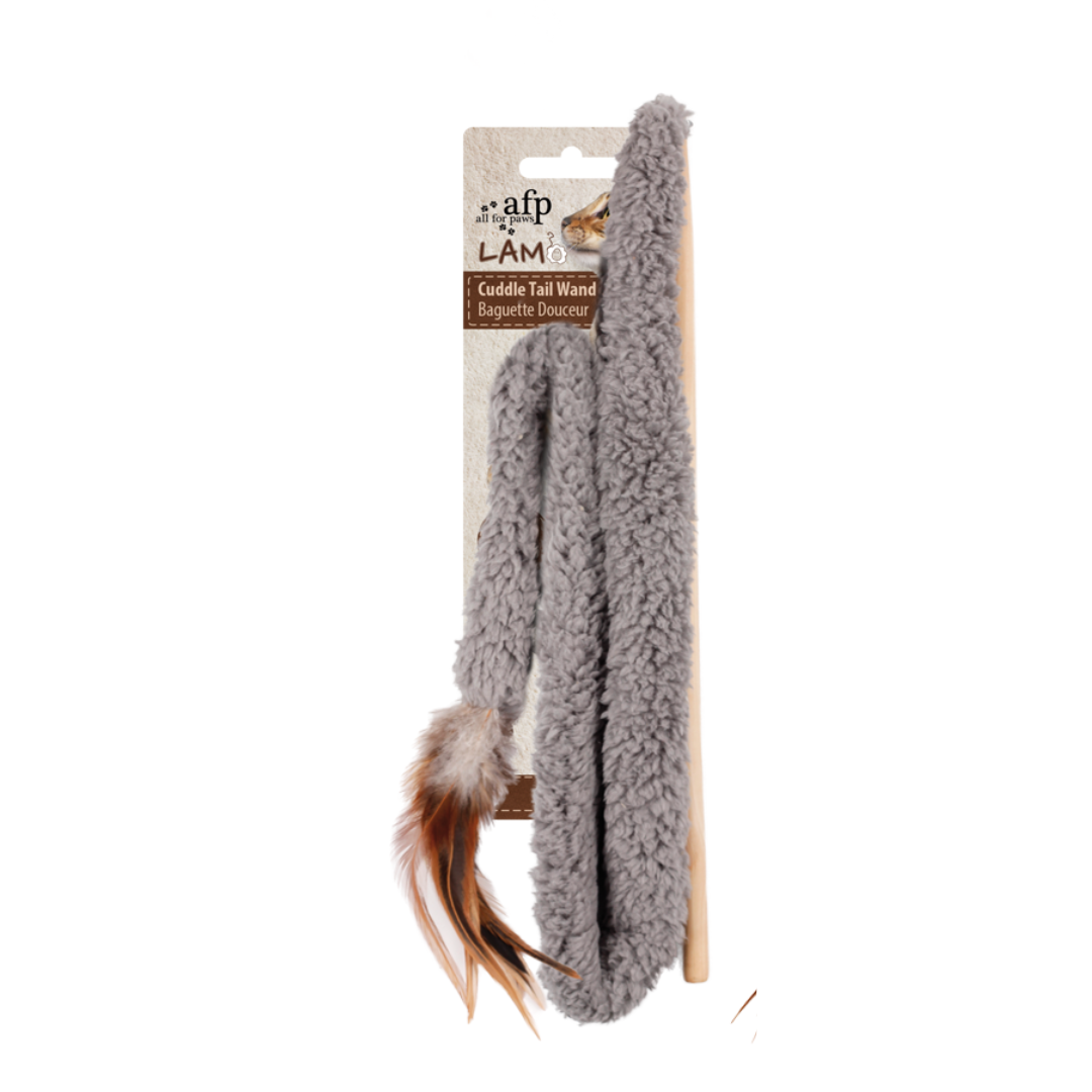 AFP Lambswool Cuddle Tail Cat Wand