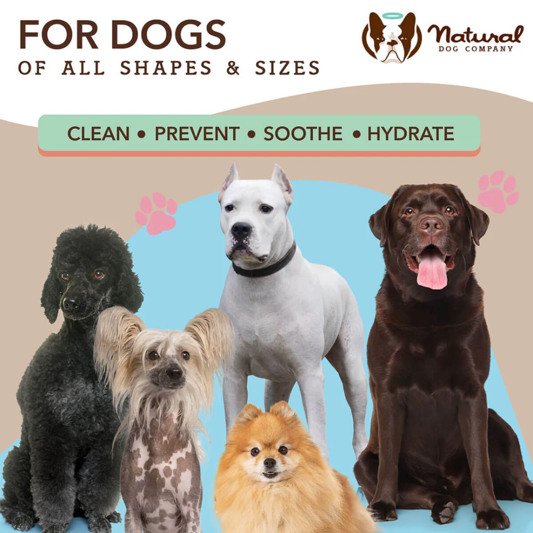 Some key benefits of the Natural Dog Company Skin Soother Wipes