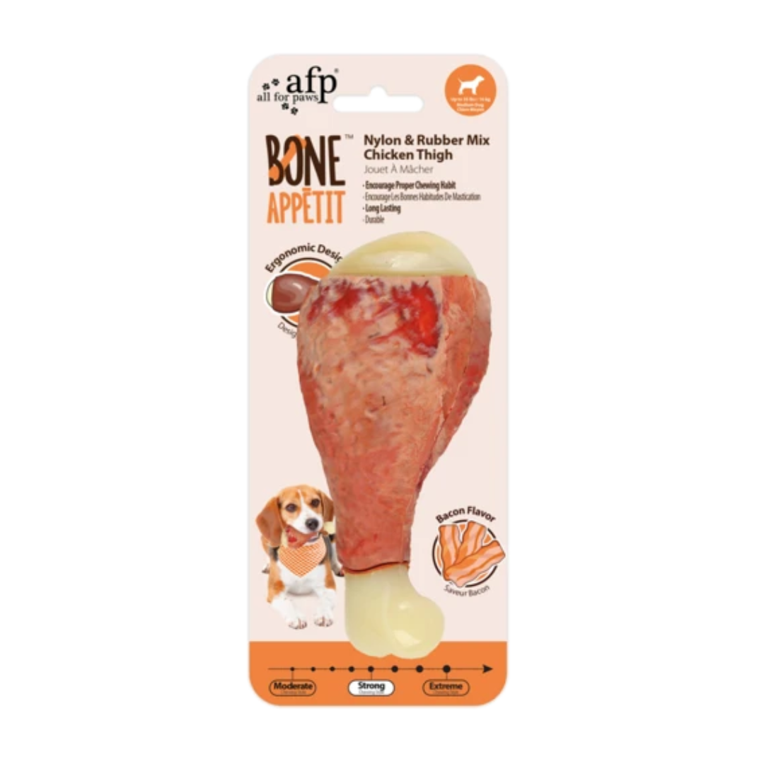 AFP Bone Appetit Nylon & Rubber Chicken Thigh