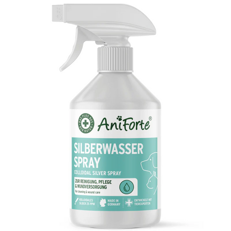 The Aniforte Silver Water Spray. This product comes with a spray top for ease of use 
