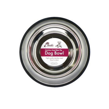 Cheeko Non Tip/Slip Stainless Steel Pet Bowl