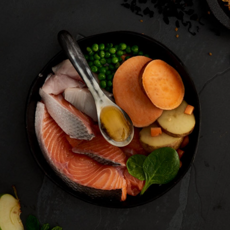 Raw Ingredients of Canagan Small Breed Scottish Salmon Dog Food