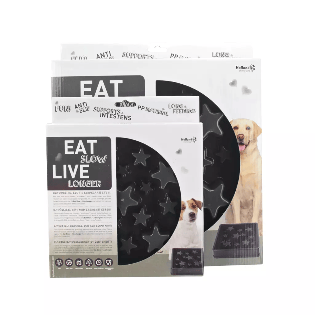 Eat Slow Live Longer Star Slow Feed Bowl