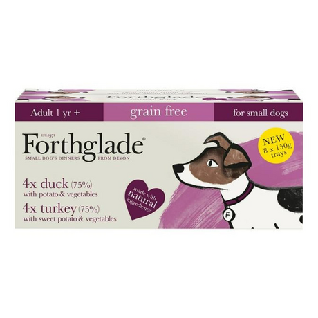Forthglade Grain Free Small Breed Duck & Turkey Variety Pack.