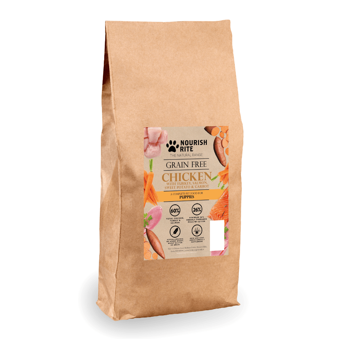 Nourish Rite Grain Free Puppy Food in the Chicken Flavour
