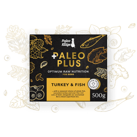 Paleo Ridge Plus Turkey and Fish Raw Dog Food