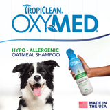 TropiClean OxyMed Hypoallergenic Oatmeal Shampoo for Pets 591ml