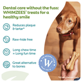Whimzees Daily Dental Treats Rice Bone 4 Pack - Med/Lrg Dogs